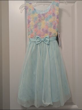 2/$50 Jona Michelle Girls Floral Tulle Party Dress – Size 8 NWT